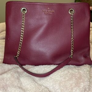Kate spade Maroon bag page chain handle